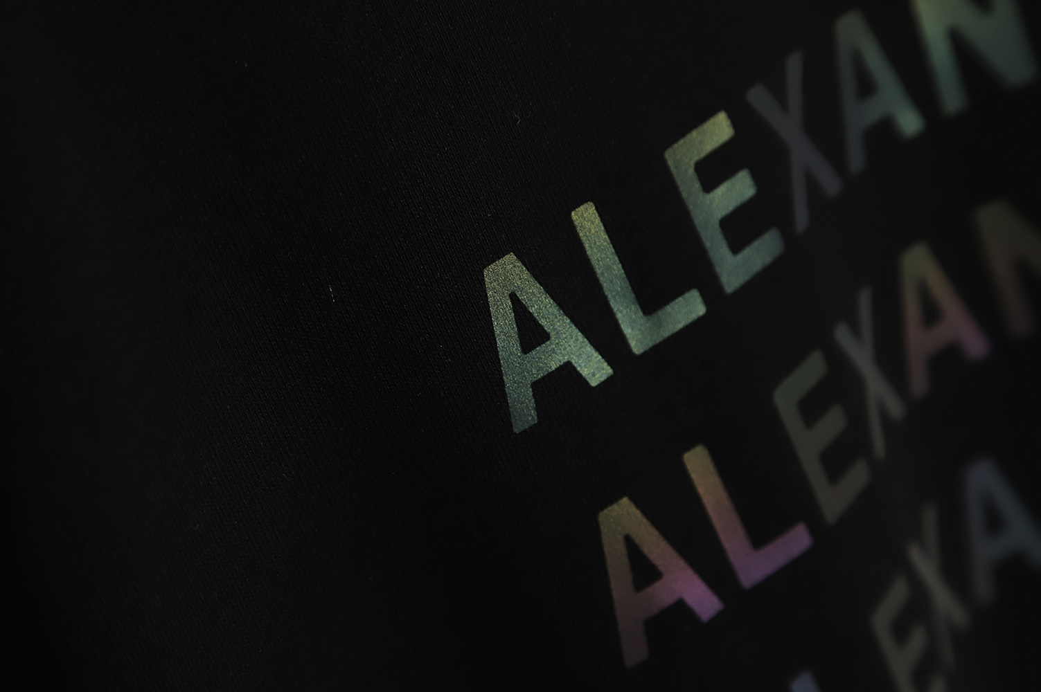 Alexander Wang 22FW Colorful Alphabet Crew Neck Sweatshirt TSK1