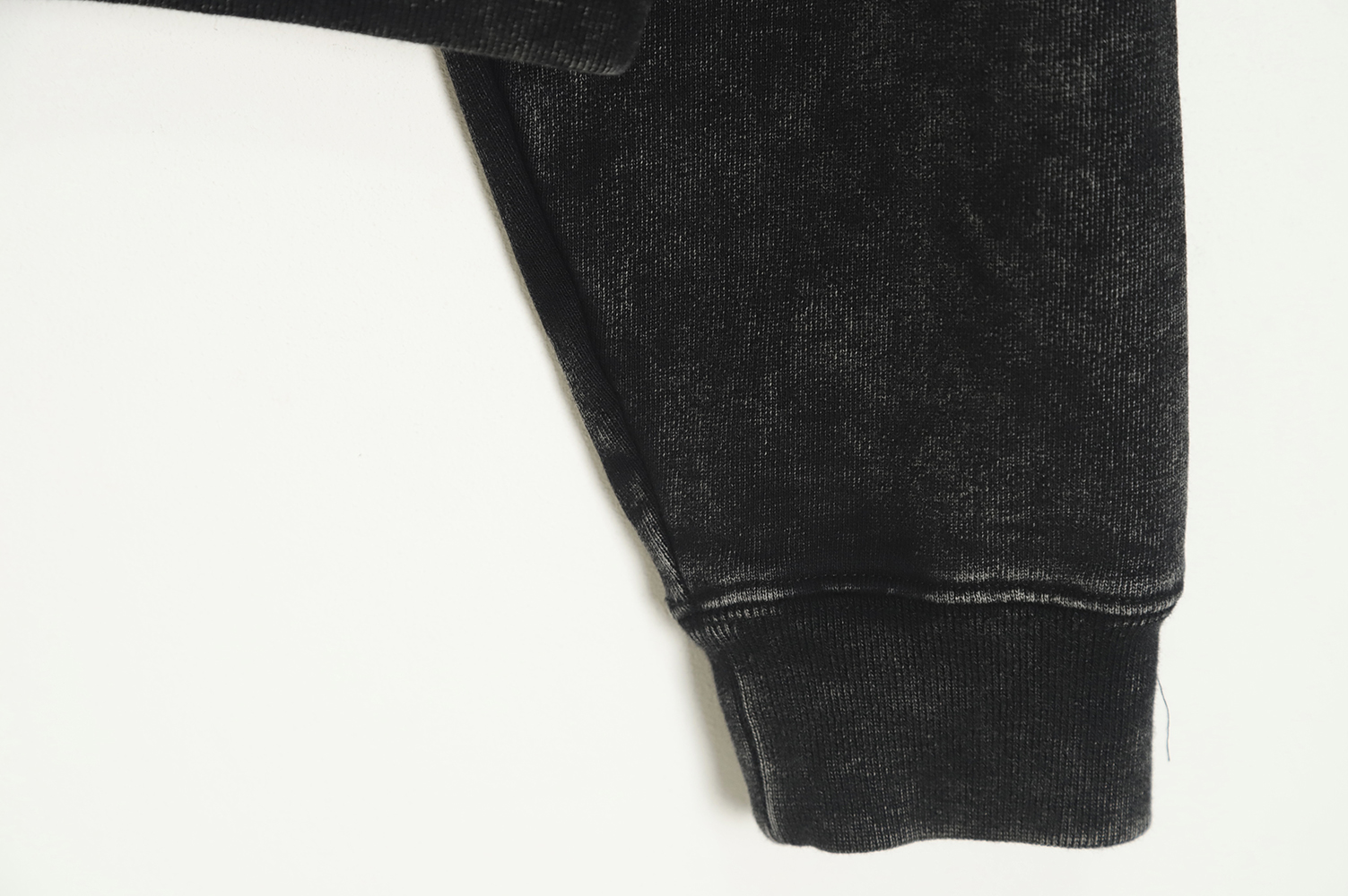 Alexander Wang FW22 Turtleneck Alphabet Washed Distressed Sweatshirt
