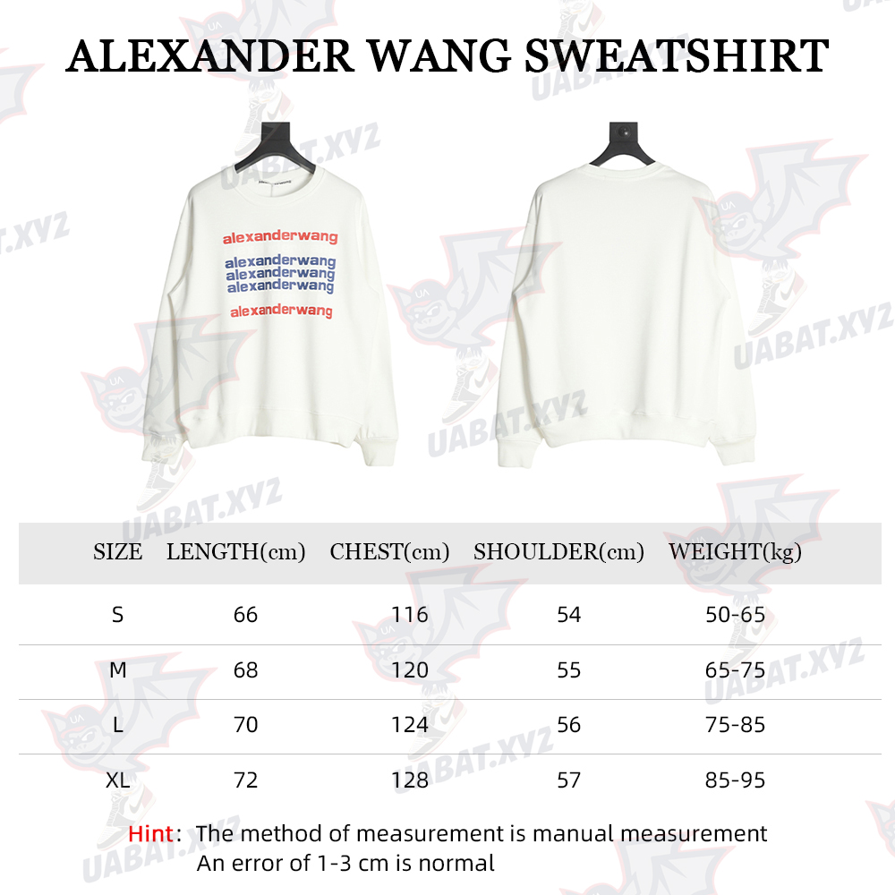 Alexander Wang 22FW barrage letters round neck sweater
