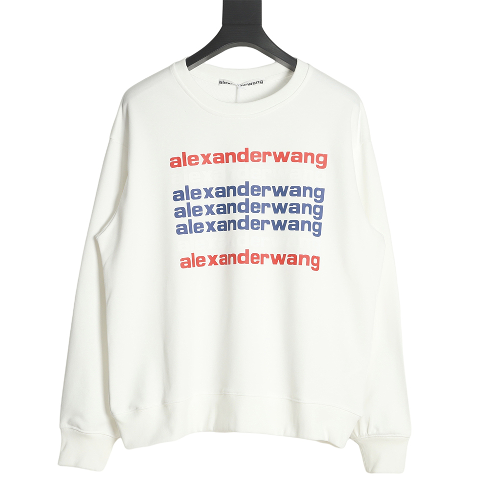 Alexander Wang 22FW barrage letters round neck sweater