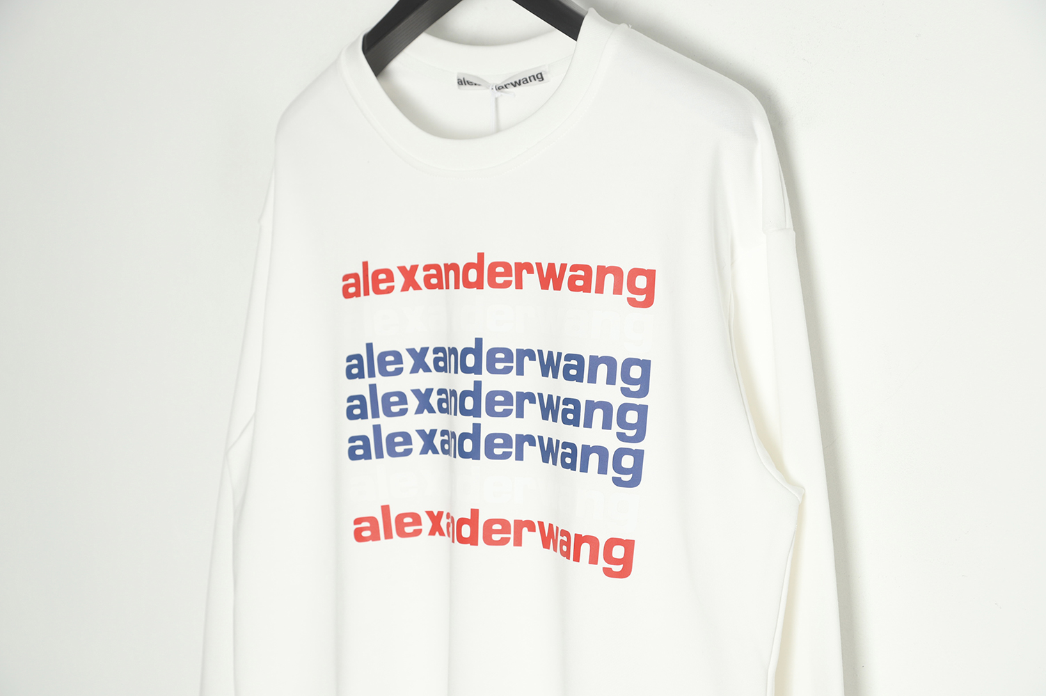 Alexander Wang 22FW barrage letters round neck sweater