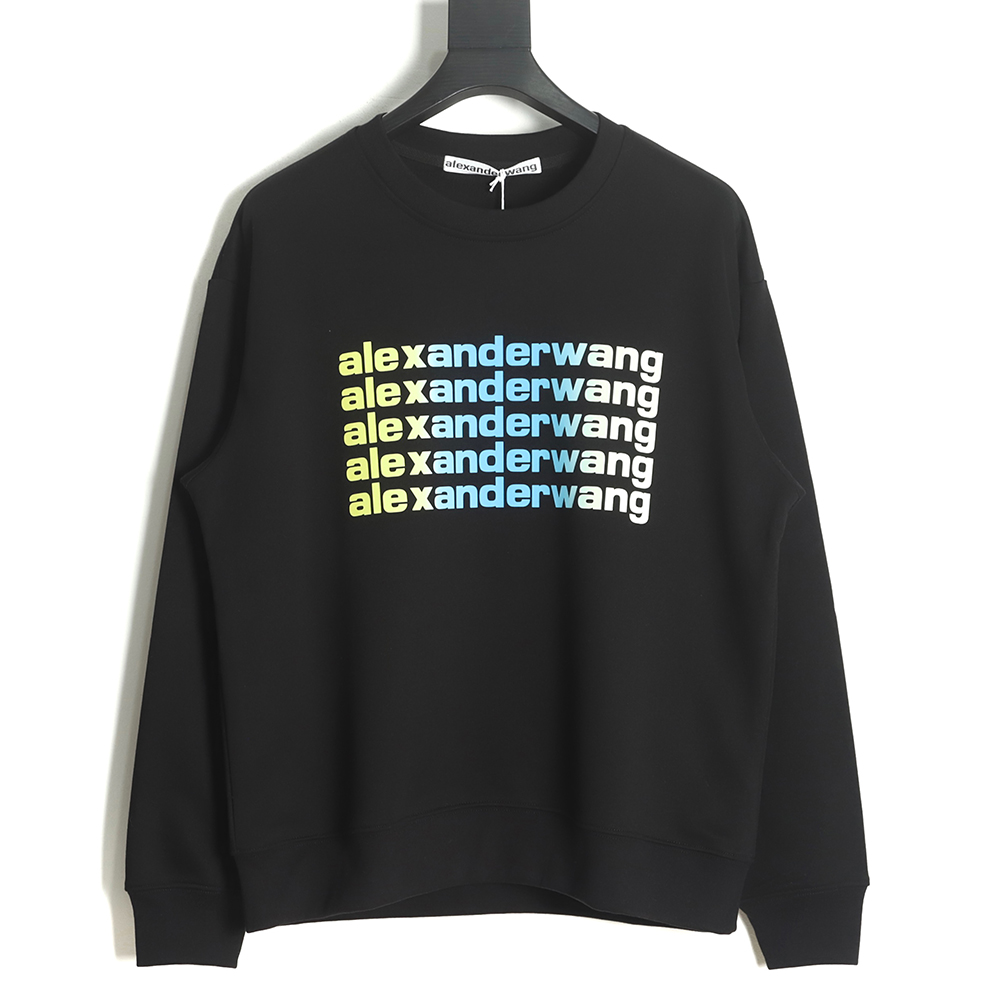 Alexander Wang 22FW barrage letters round neck sweater TSK1