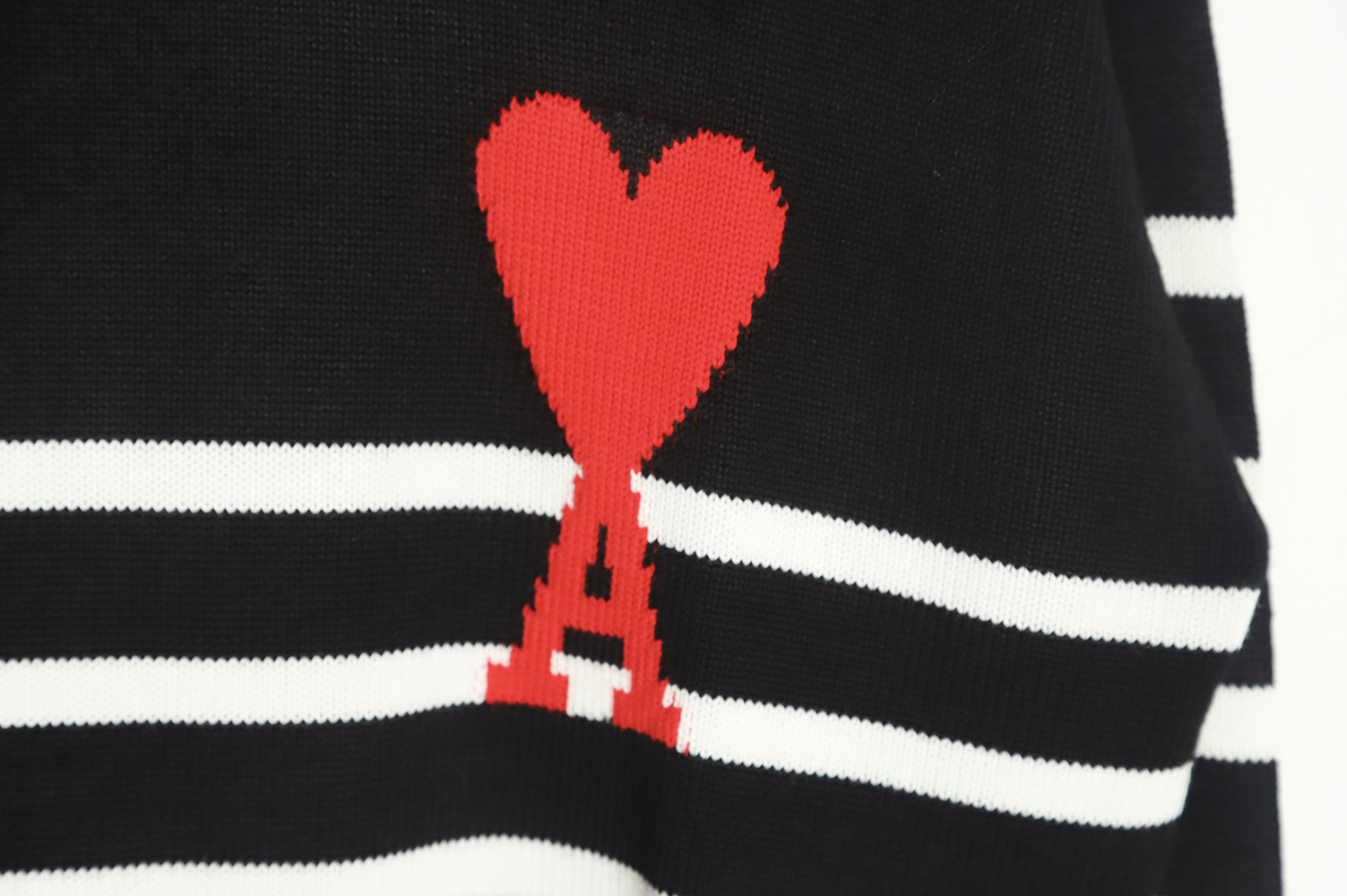 Ami ss22 A&W new ami de coeur striped knitted pullover TSK1