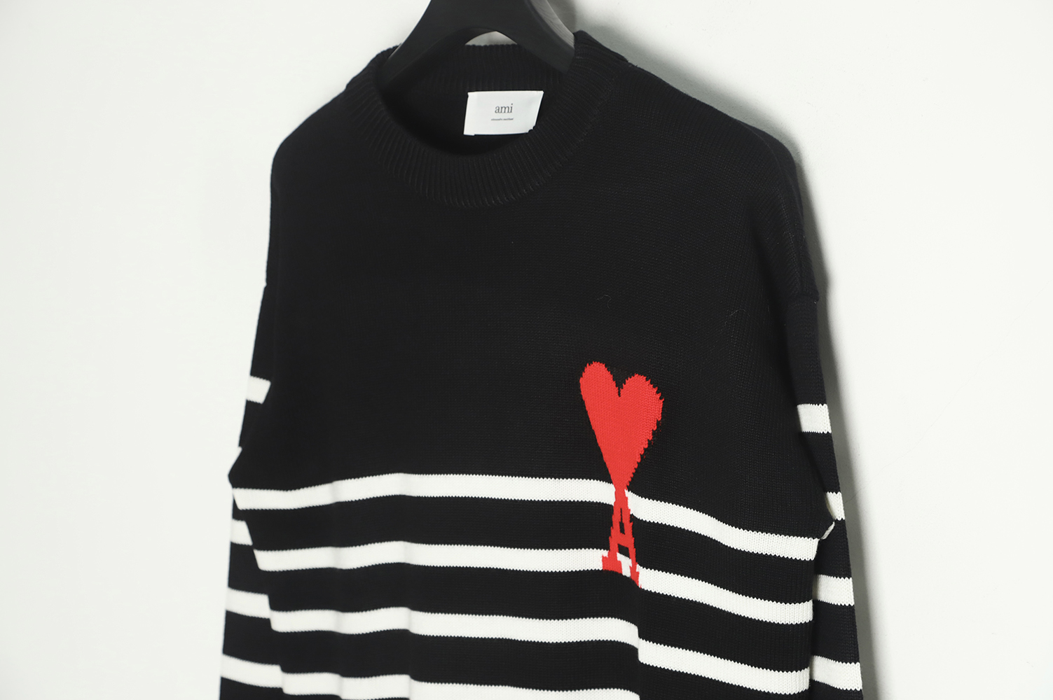 Ami ss22 A&W new ami de coeur striped knitted pullover TSK1