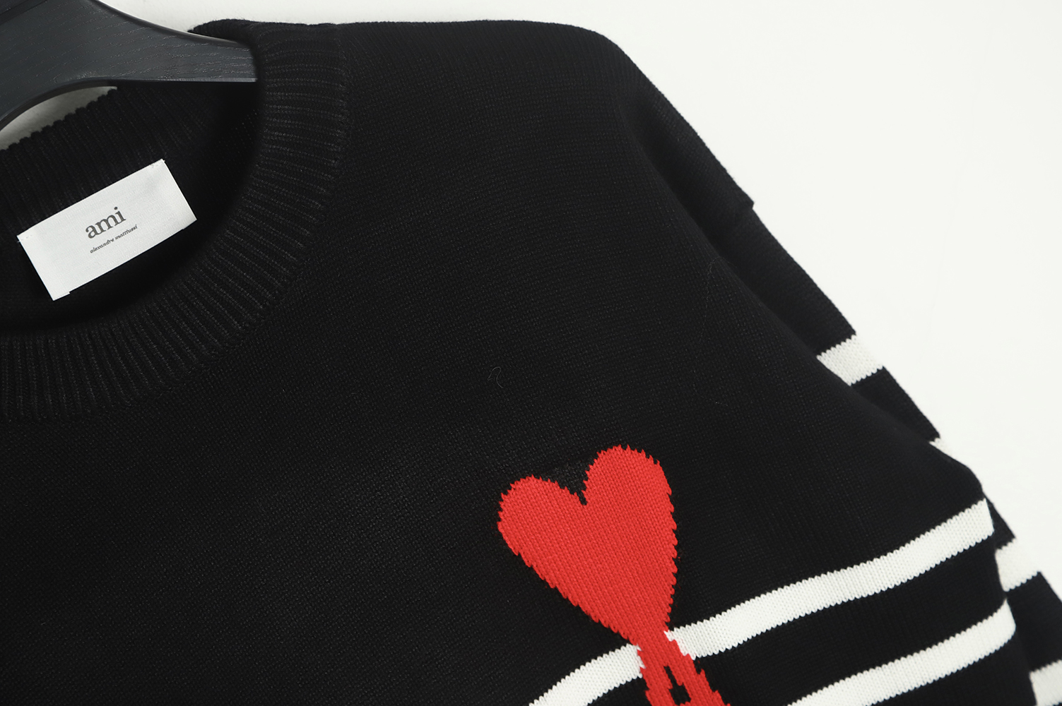 Ami ss22 A&W new ami de coeur striped knitted pullover TSK1