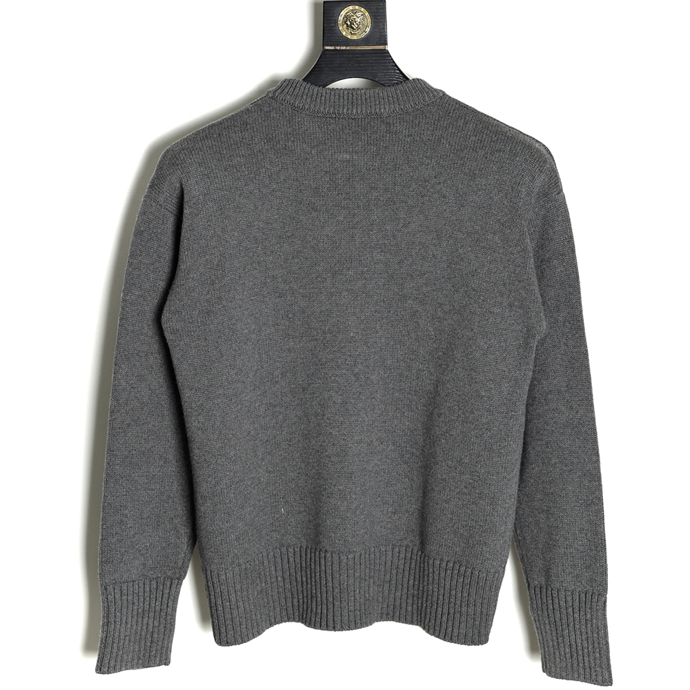 AMI PARIS 21FW Heart Embroidered Round Neck Sweater TSK3