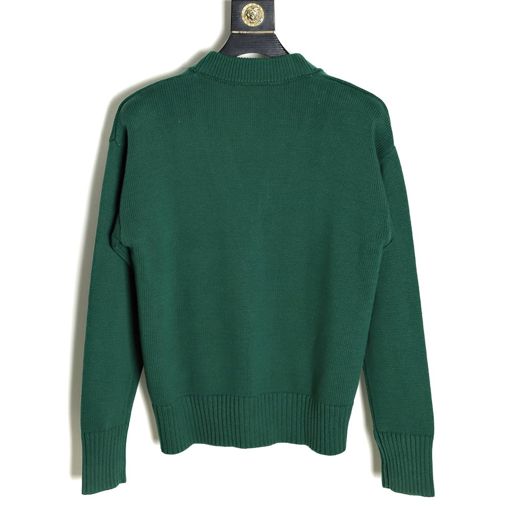 AMI PARIS 21FW Heart Embroidered Sweater Cardigan TSK2