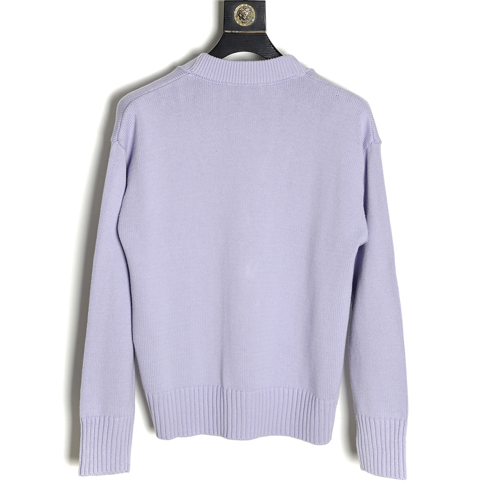 AMI PARIS 21FW Heart Embroidered Sweater Cardigan TSK4