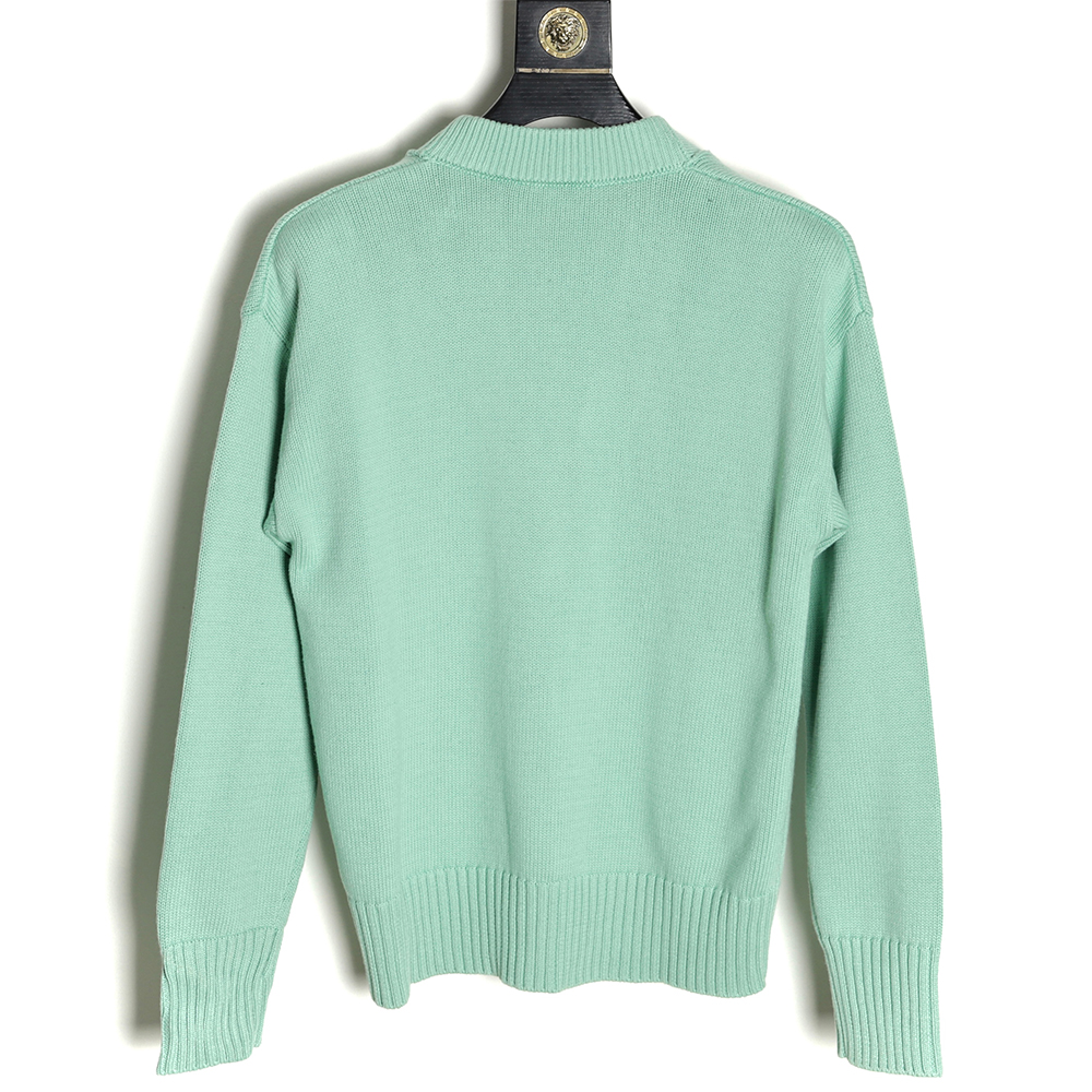 AMI PARIS 21FW Heart Embroidered Sweater Cardigan TSK5