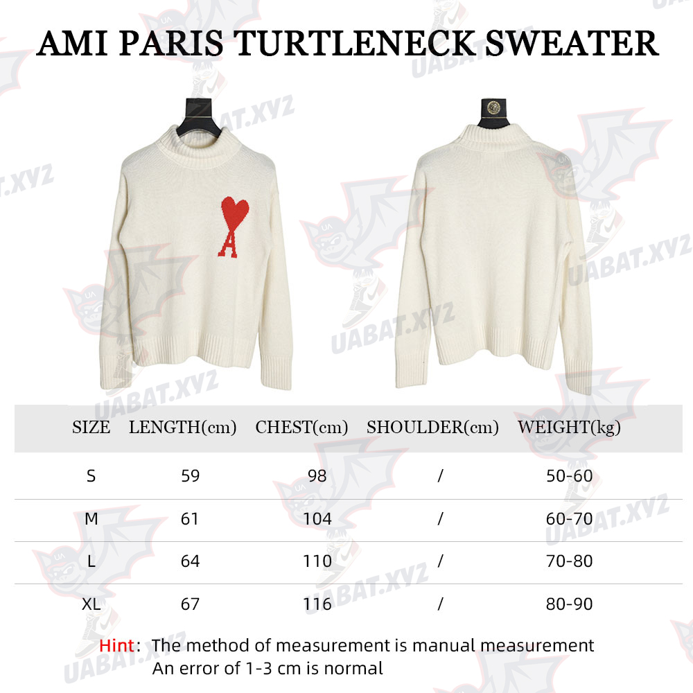 AMI PARIS Heart Turtleneck