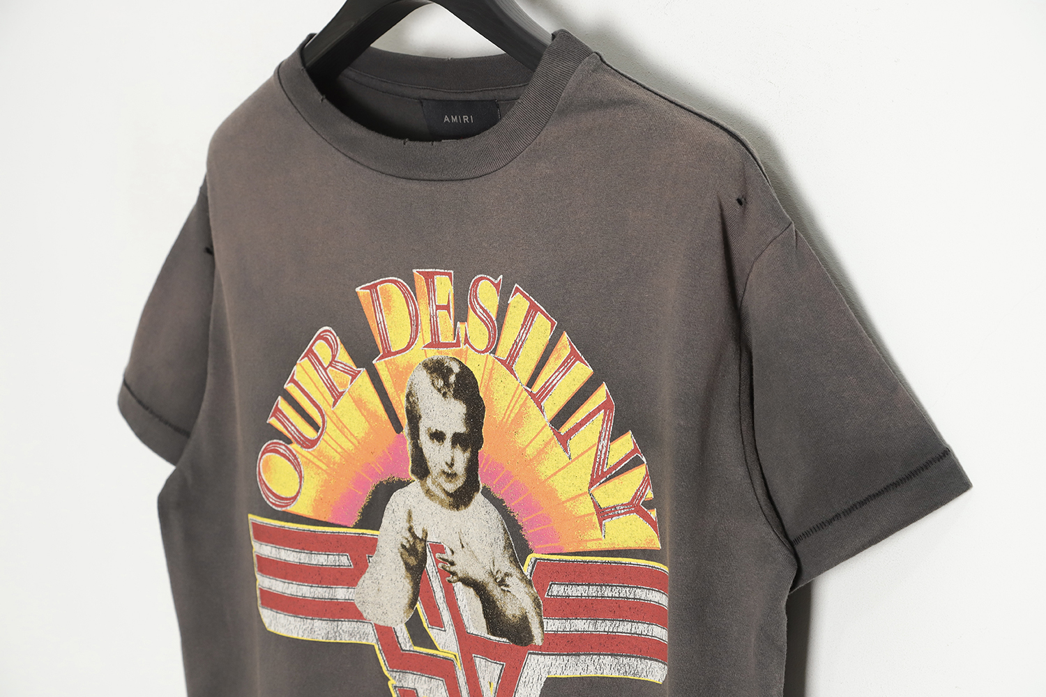 AMIRI X SAINT MICHAEL joint color saint washed old T-Shirt