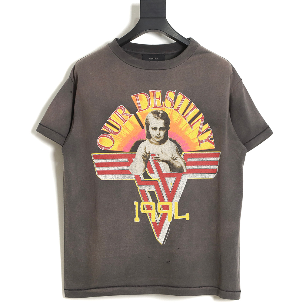 AMIRI X SAINT MICHAEL joint color saint washed old T-Shirt