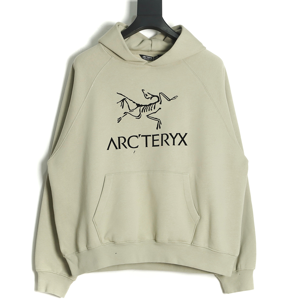 ARC'TERTX large logo flocking print hoodie hoodie TSK1