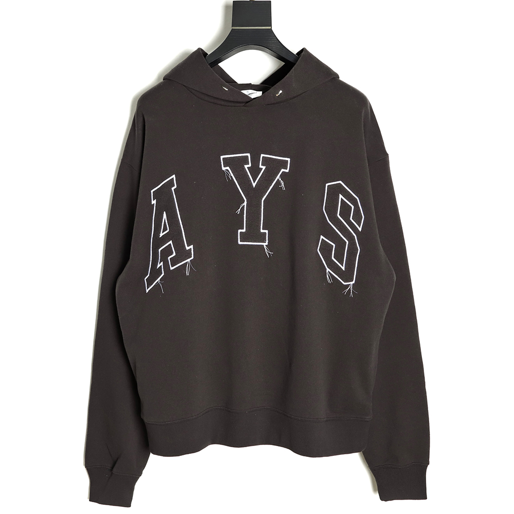 Askyurself 21FW AYS Embroidered Letter Hoodie