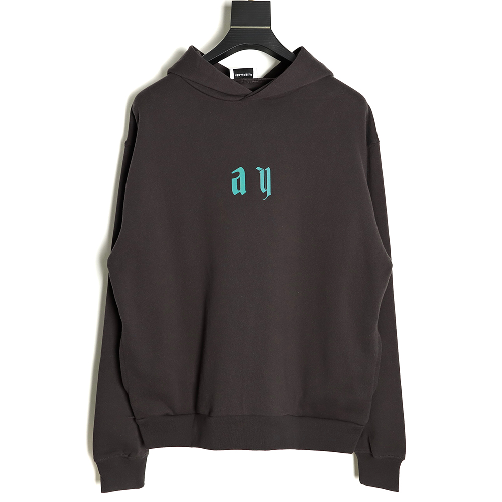 Askyurself Wave Letter Print Hoodie