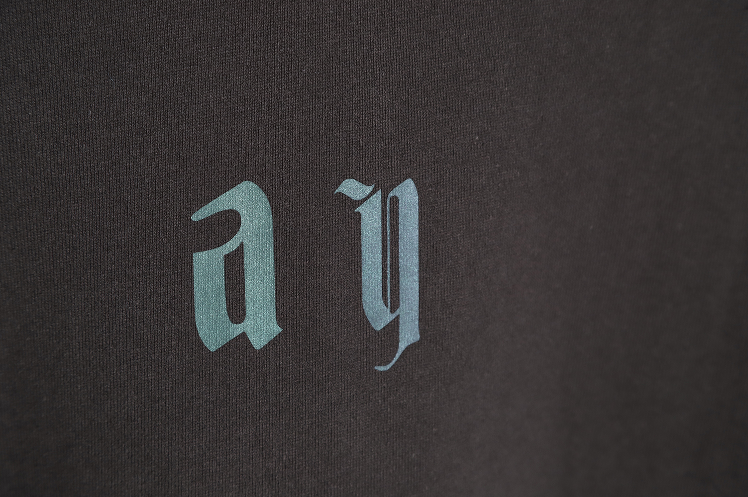 Askyurself Wave Letter Print Hoodie