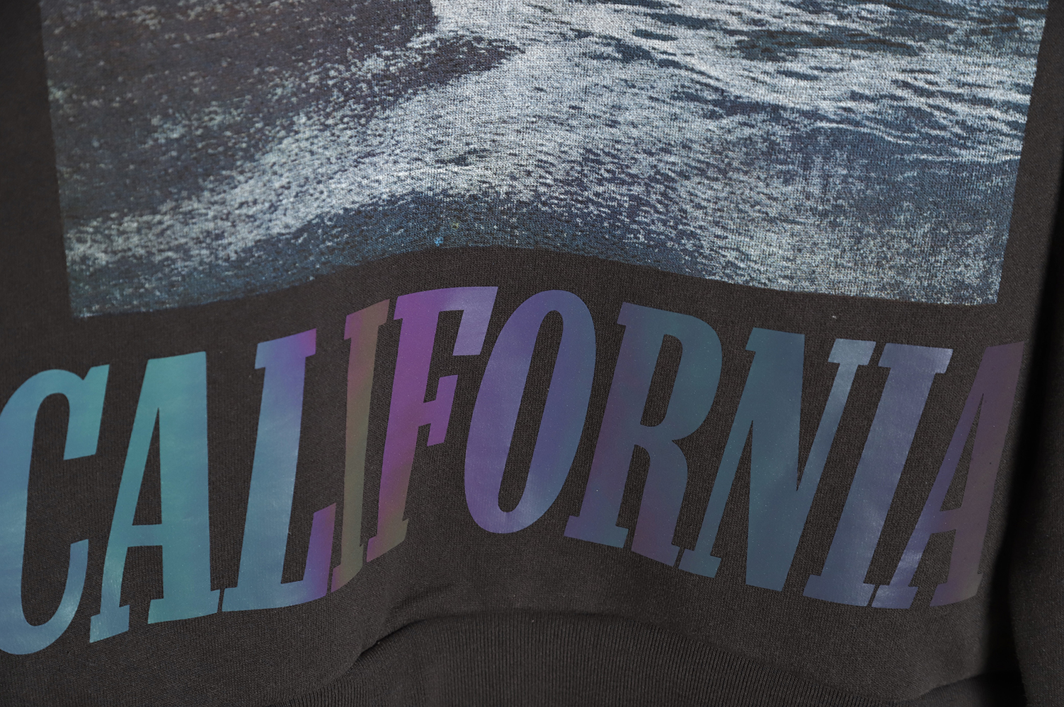 Askyurself Wave Letter Print Hoodie