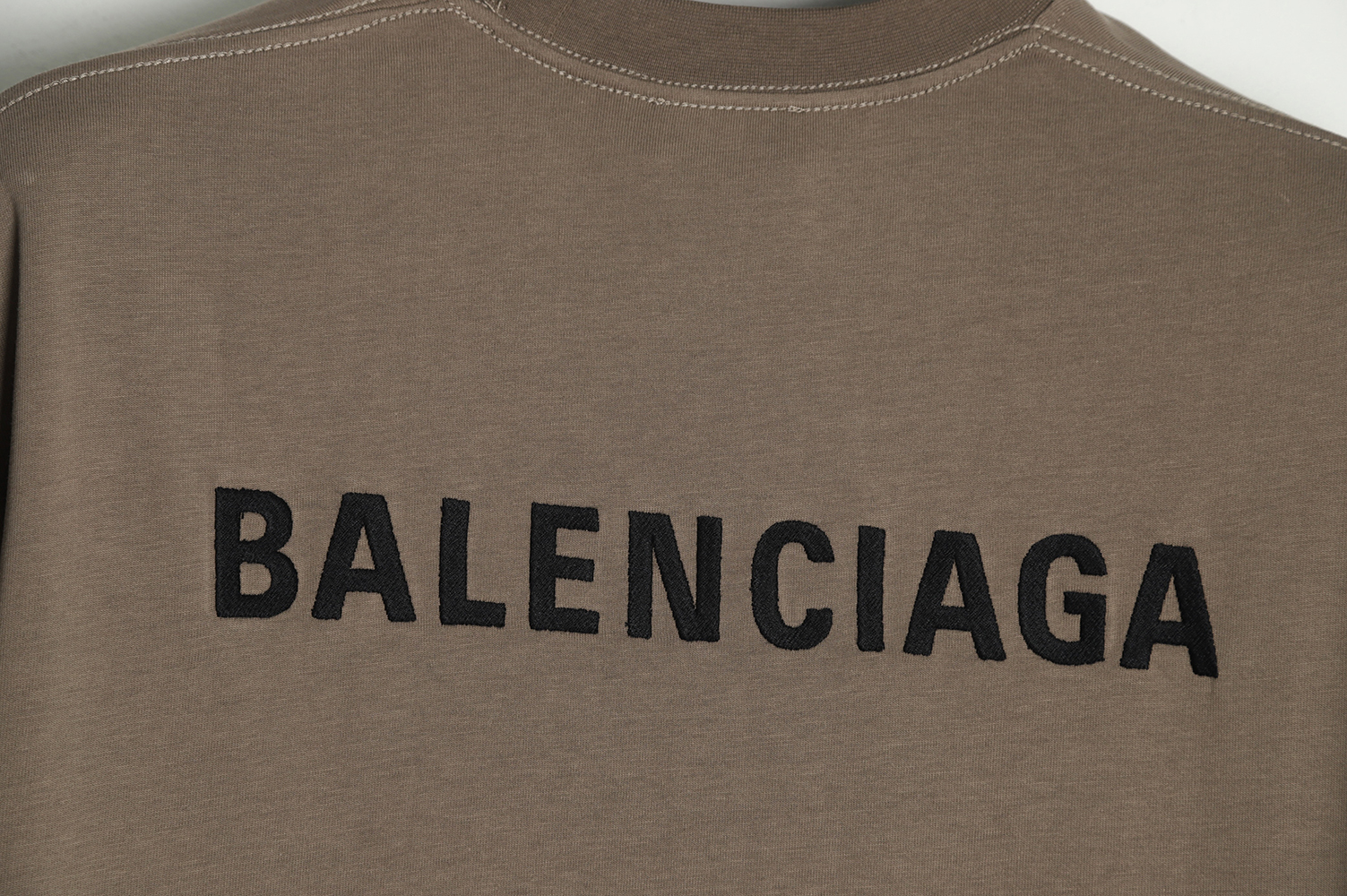 Balenciaga 22SS back embroidered letter slogan T-Shirt