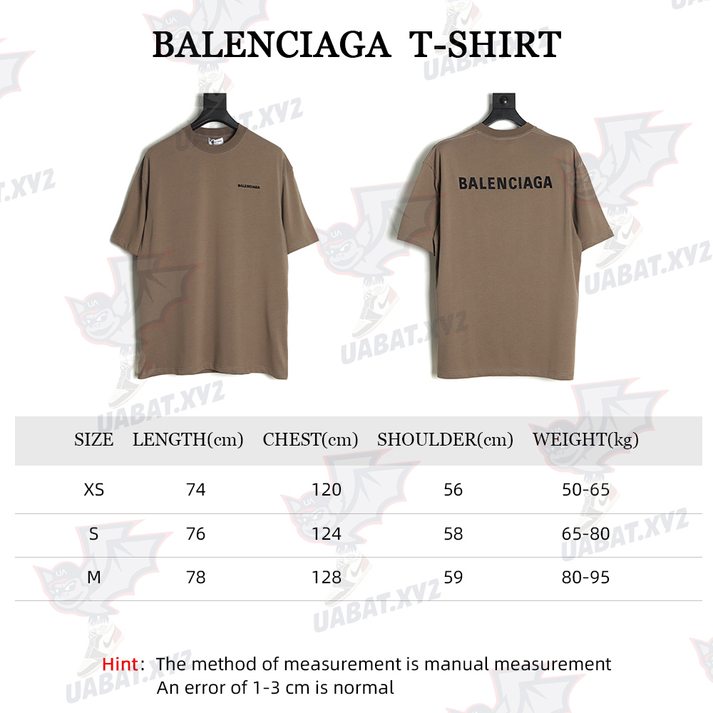 Balenciaga 22SS back embroidered letter slogan T-Shirt