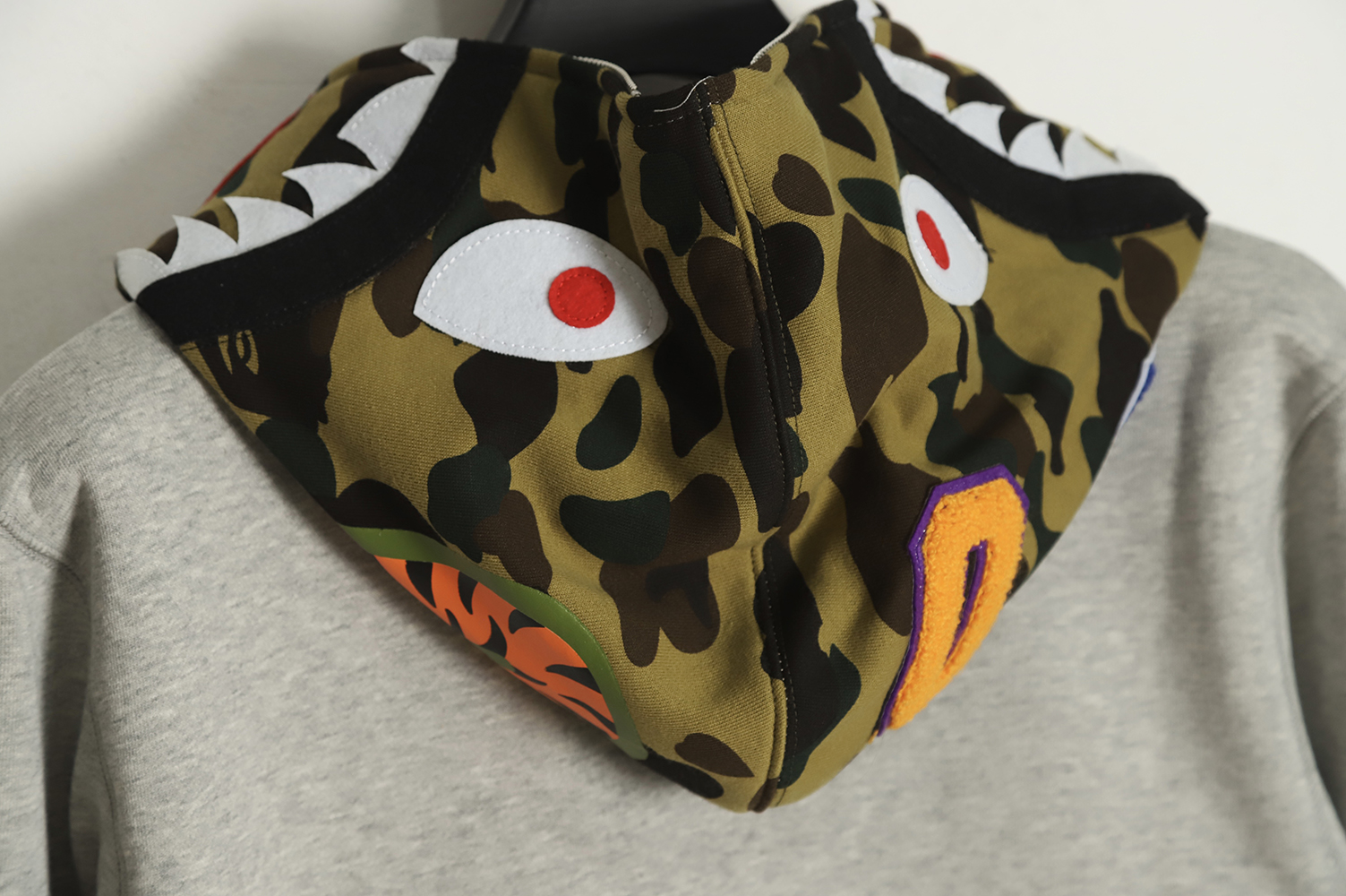 BAPE x OVO joint color block zip hoodiehoodie
