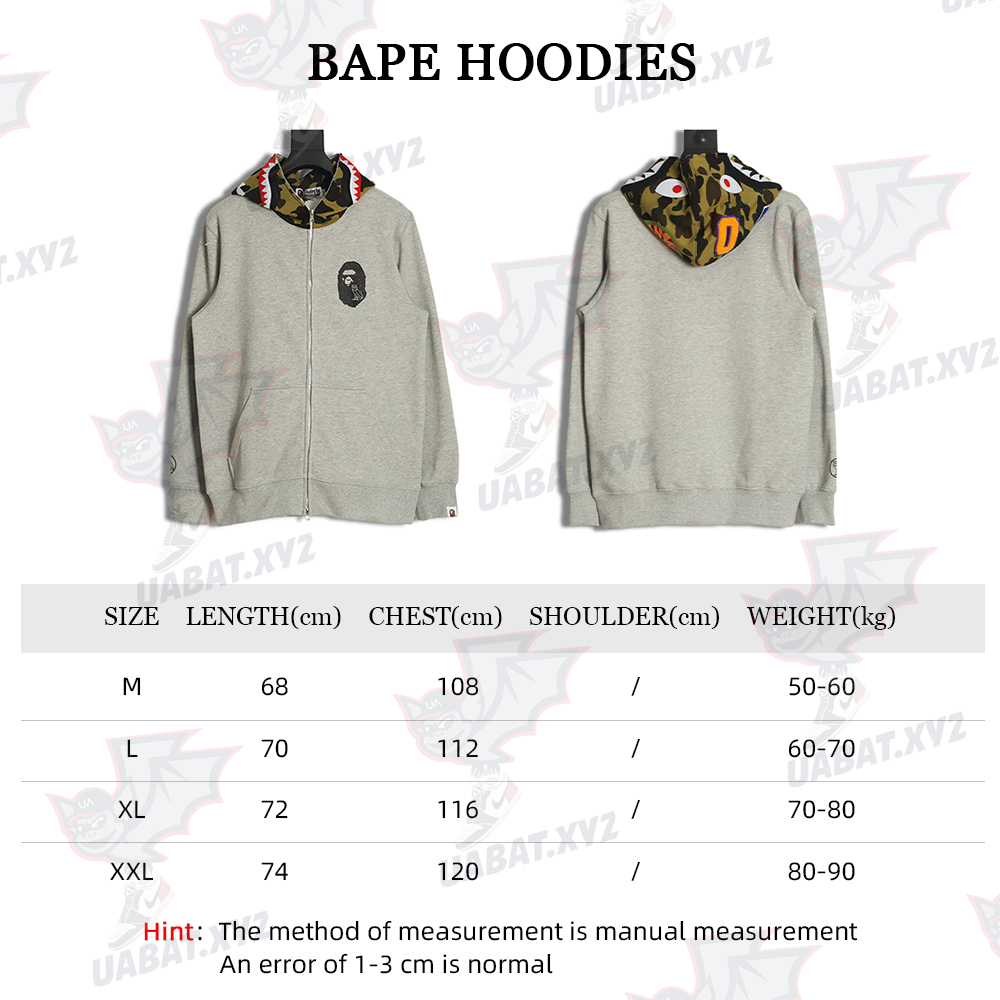BAPE x OVO joint color block zip hoodiehoodie