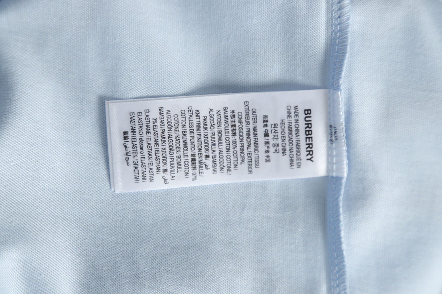 Burberry 22SS chest slogan behind the crayon graffiti T-Shirt