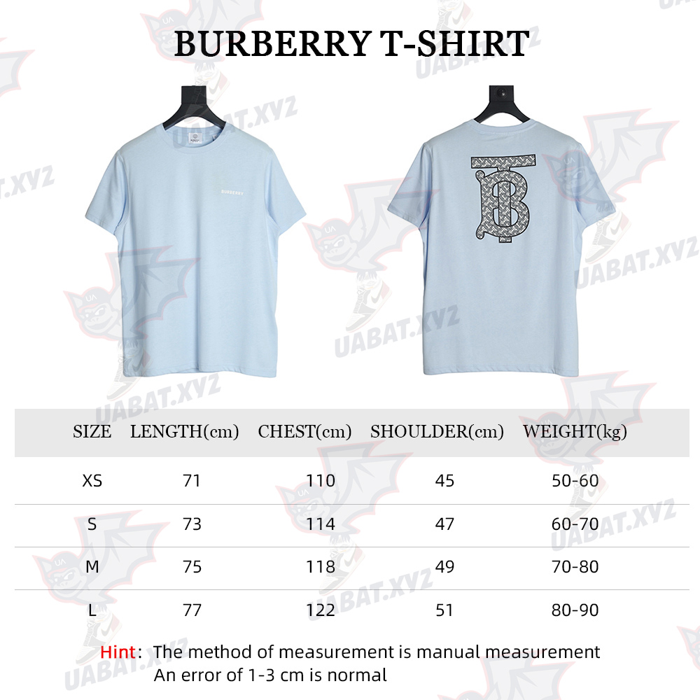 Burberry 22SS chest slogan behind the crayon graffiti T-Shirt