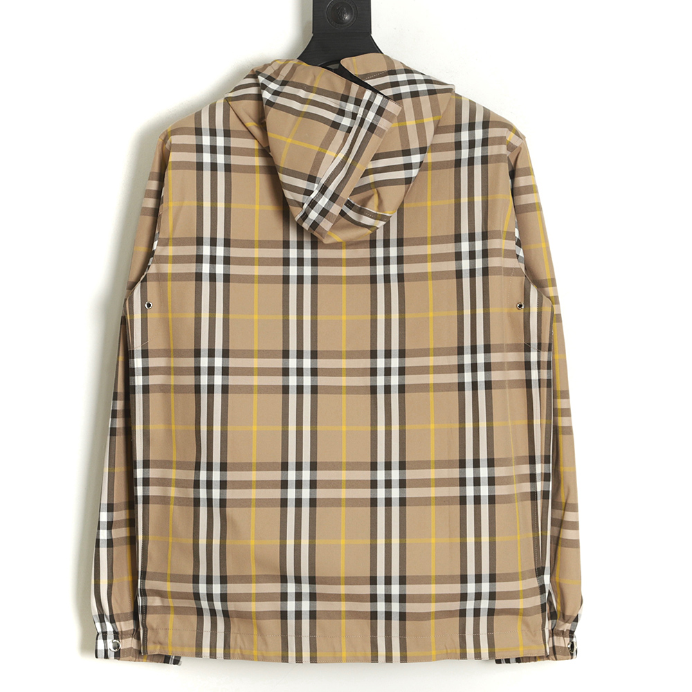 Burberry 22FW Truffle Plaid Hooded Jacket