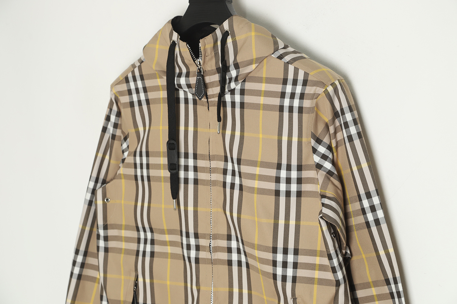 Burberry 22FW Truffle Plaid Hooded Jacket