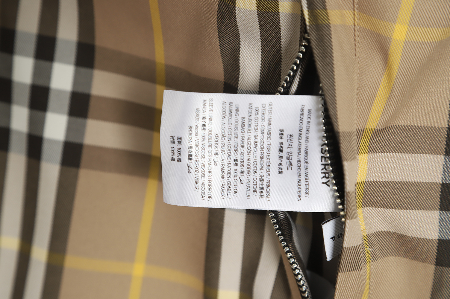 Burberry 22FW Truffle Plaid Hooded Jacket