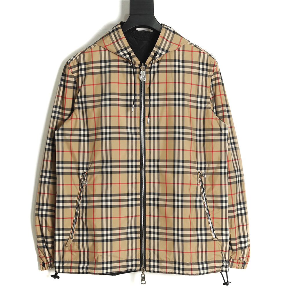 Burberry 2021 Classic Small Plaid Double-sided Jacket,Burberry