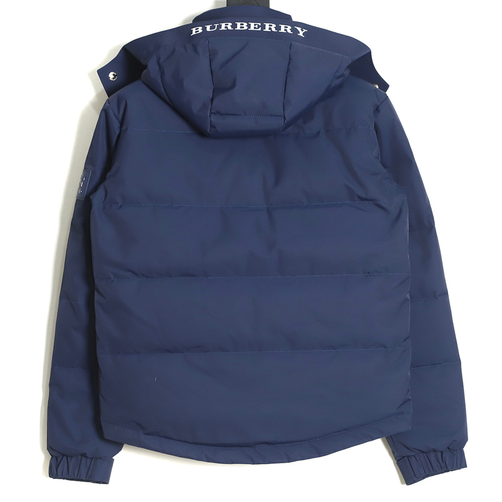 Burberry 22Fw embroidery small standard collar hooded down jacket TSK1