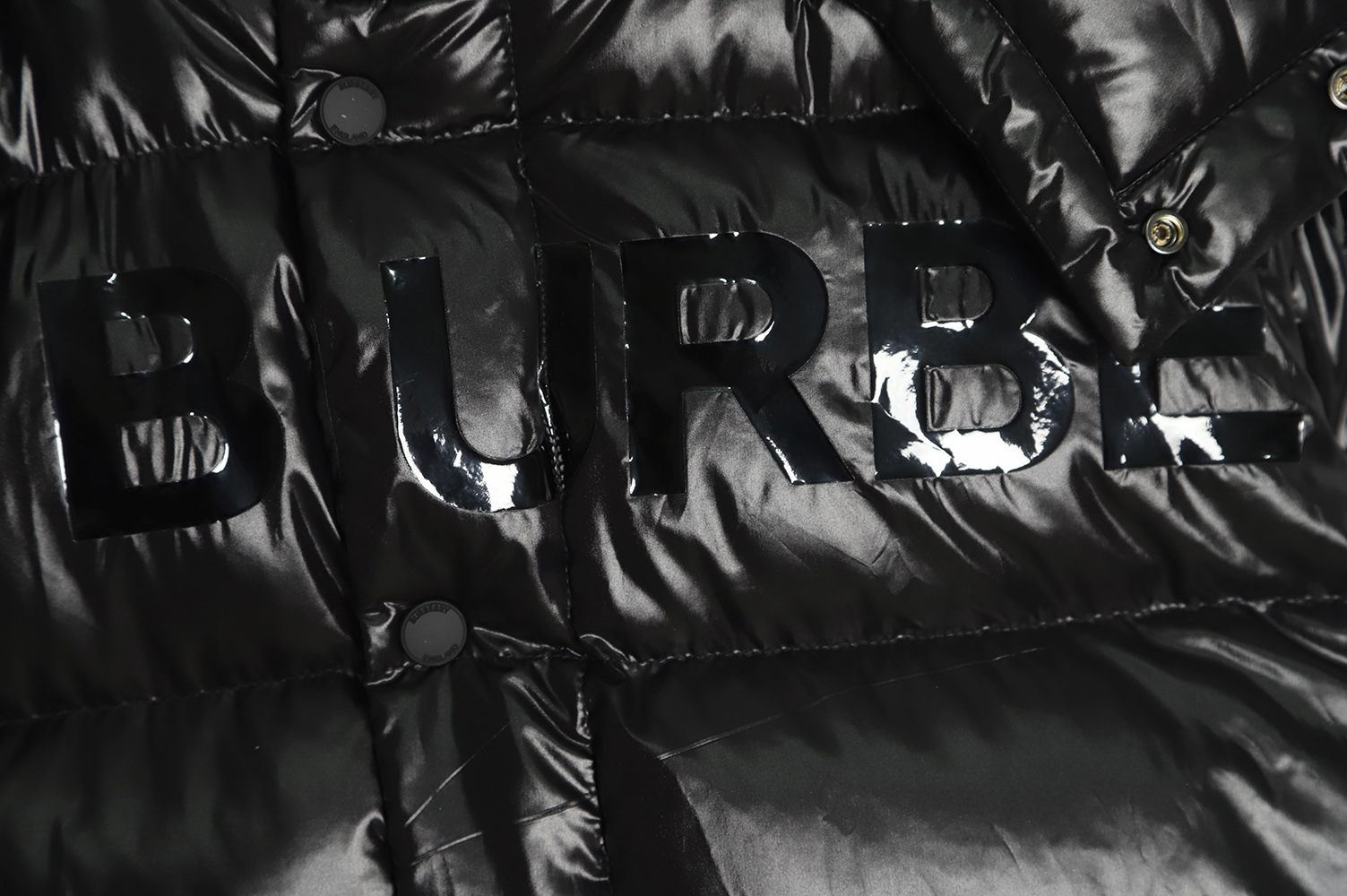 BURBERRY 22FW Horseferry London thick glue print detachable hooded down jacket