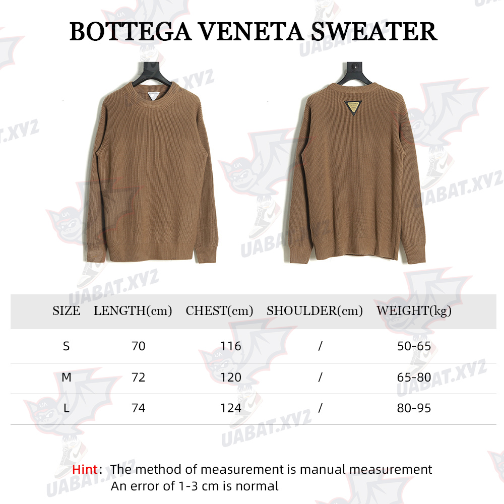 Bottega Veneta 22FW Back Logo Crew Neck Sweater