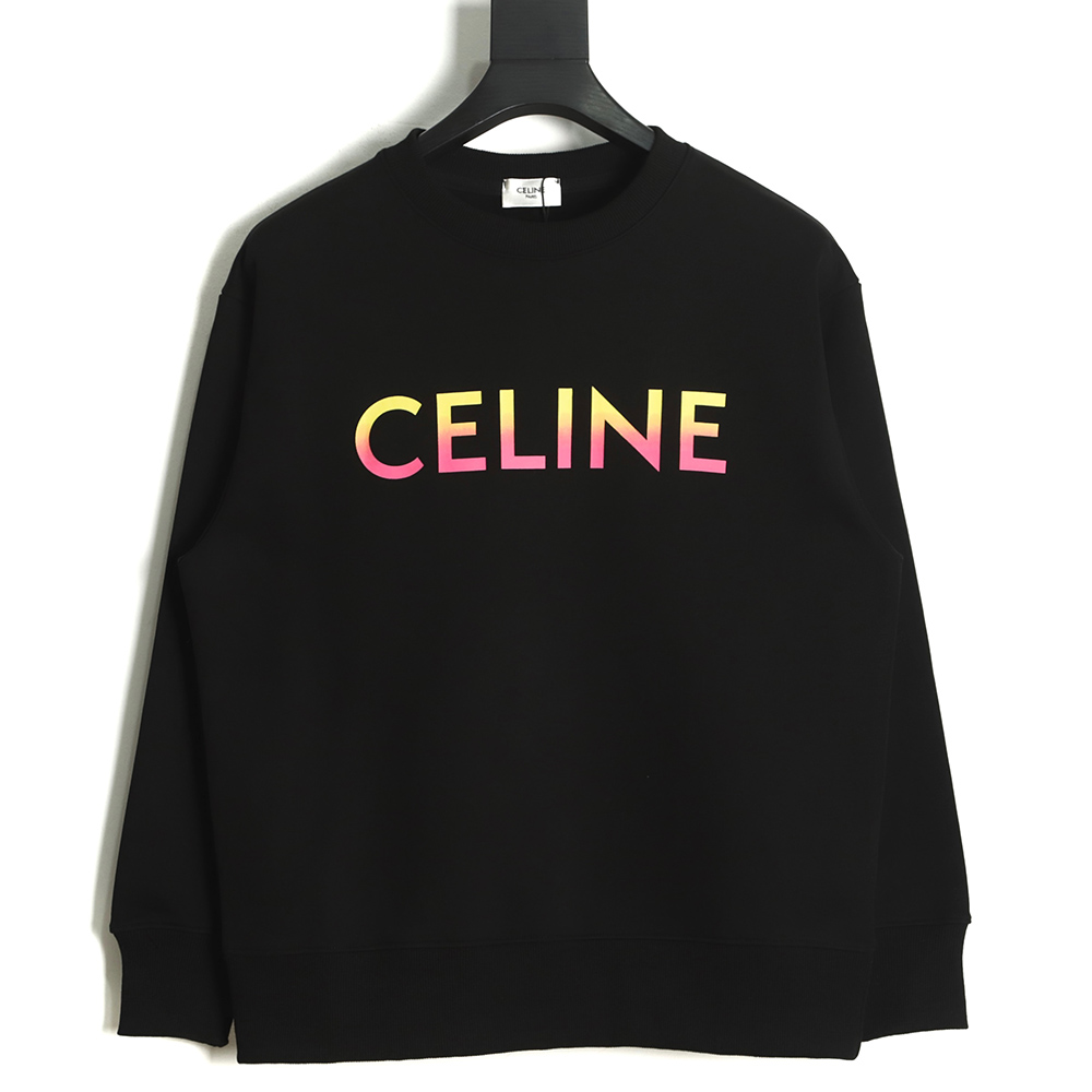 Celine 22FW Gradient Alphabet Crewneck Sweatshirt TSK2