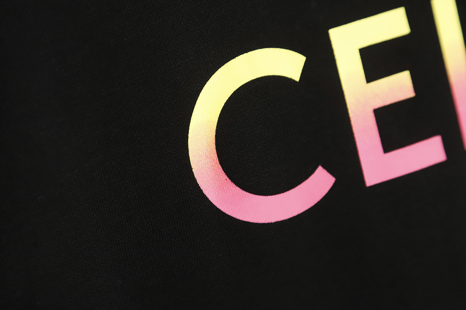 Celine 22FW Gradient Alphabet Crewneck Sweatshirt TSK2
