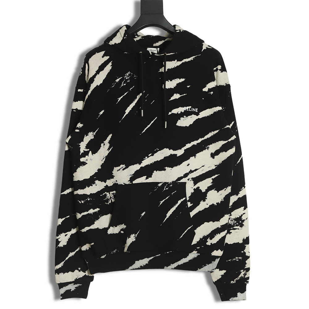 Celine 22FW zebra print hoodie hoodie