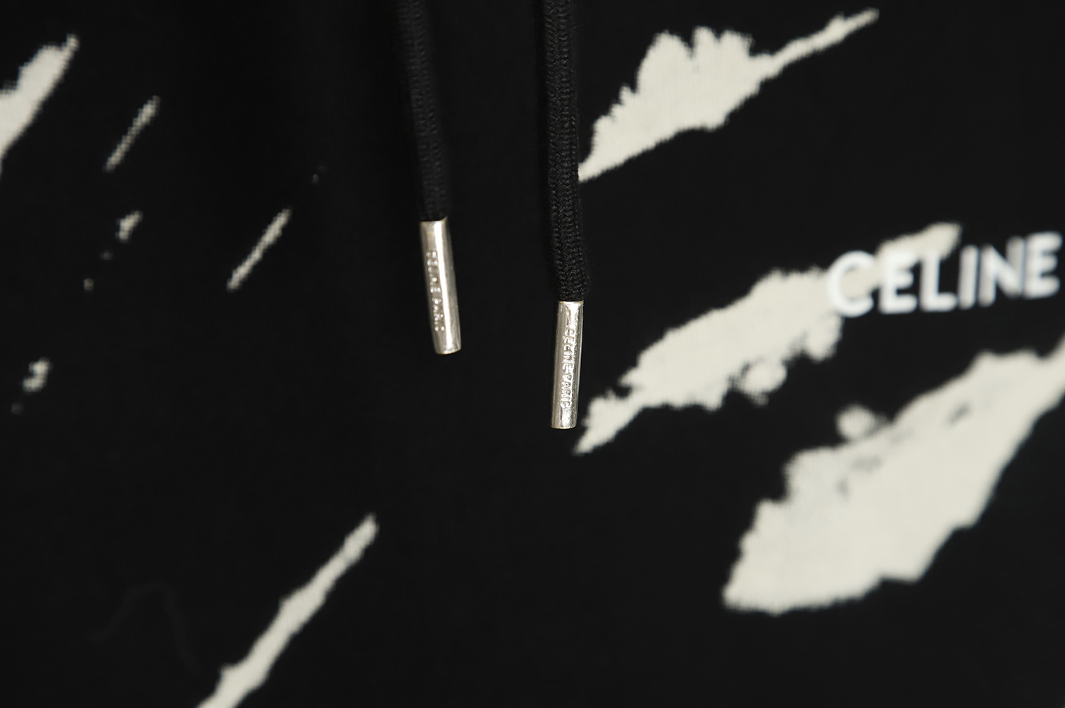 Celine 22FW zebra print hoodie hoodie