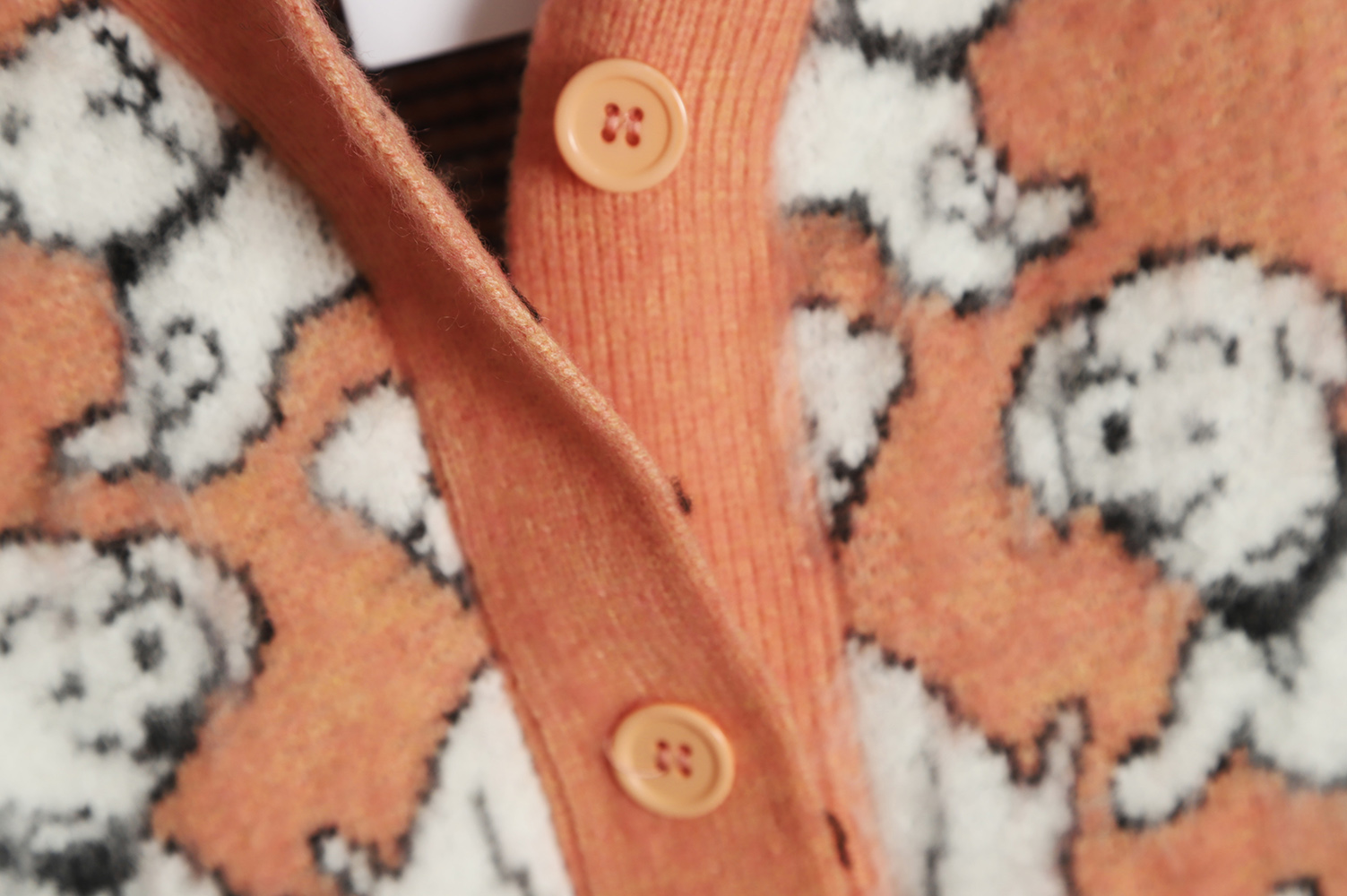 Celine 22FW Cartoon Puppy Mohair Cardigan