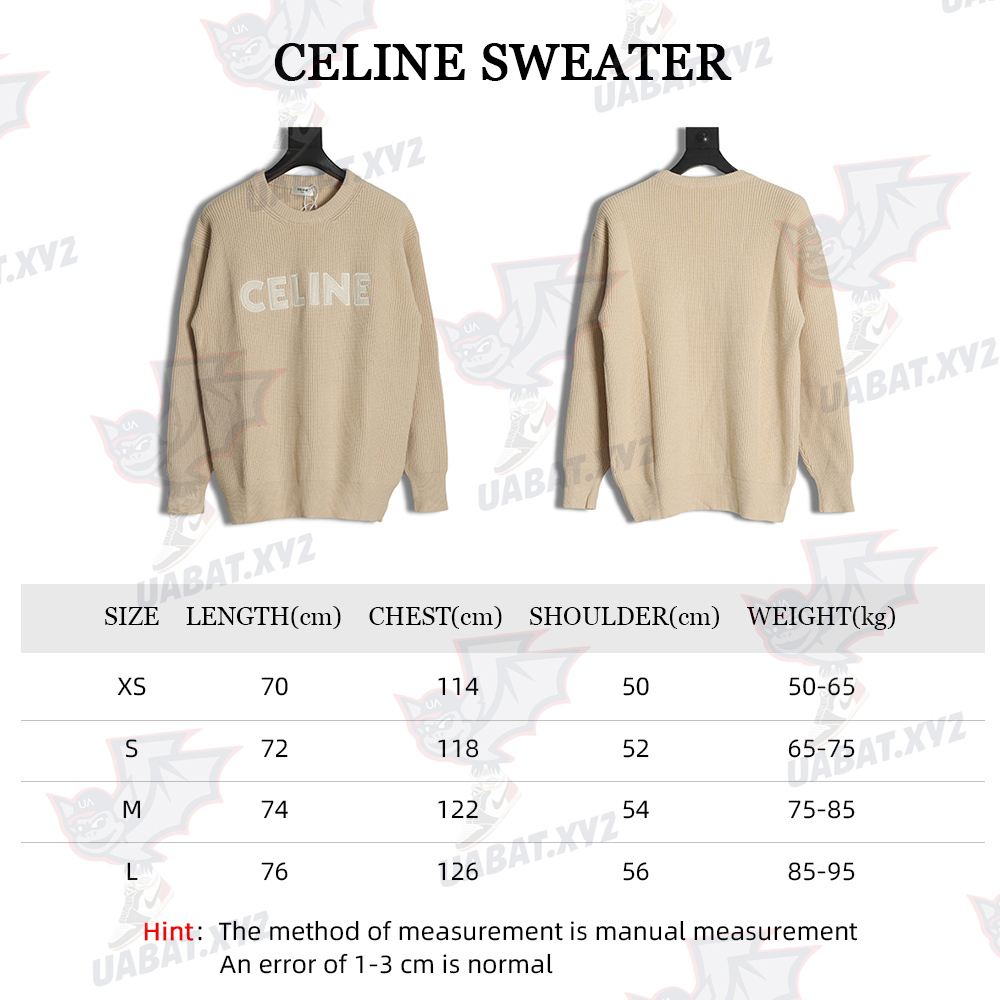 Celine monogram embroidered logo sweater