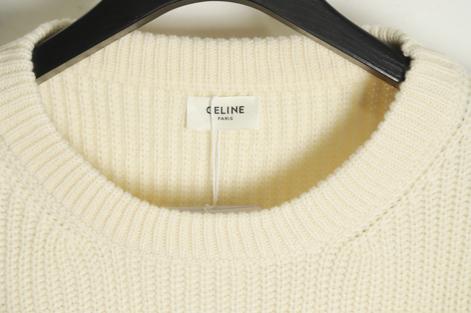 Celine 22FW Studded Alphabet Crew Neck Sweater