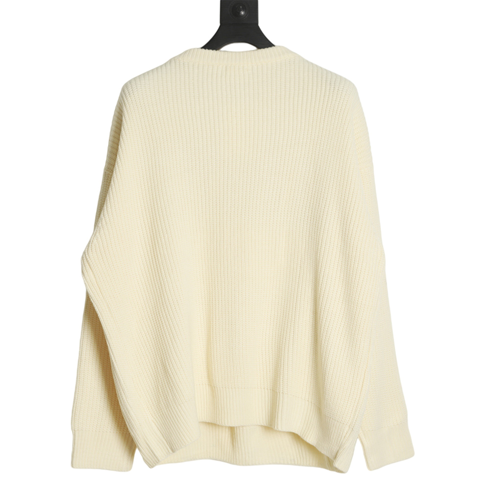 Celine 22FW Studded Alphabet Crew Neck Sweater