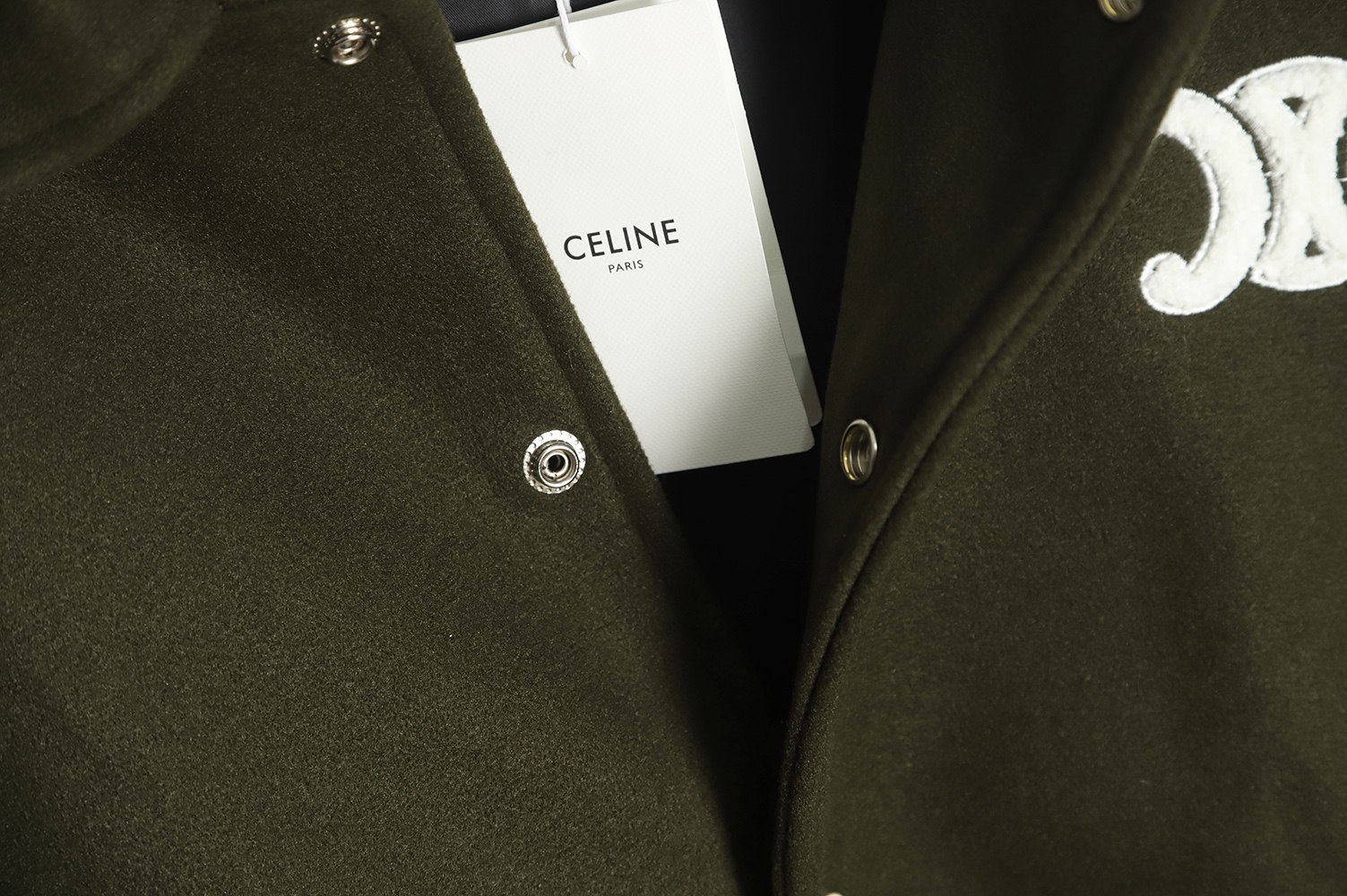 Celine Hooded Baseball Jacket