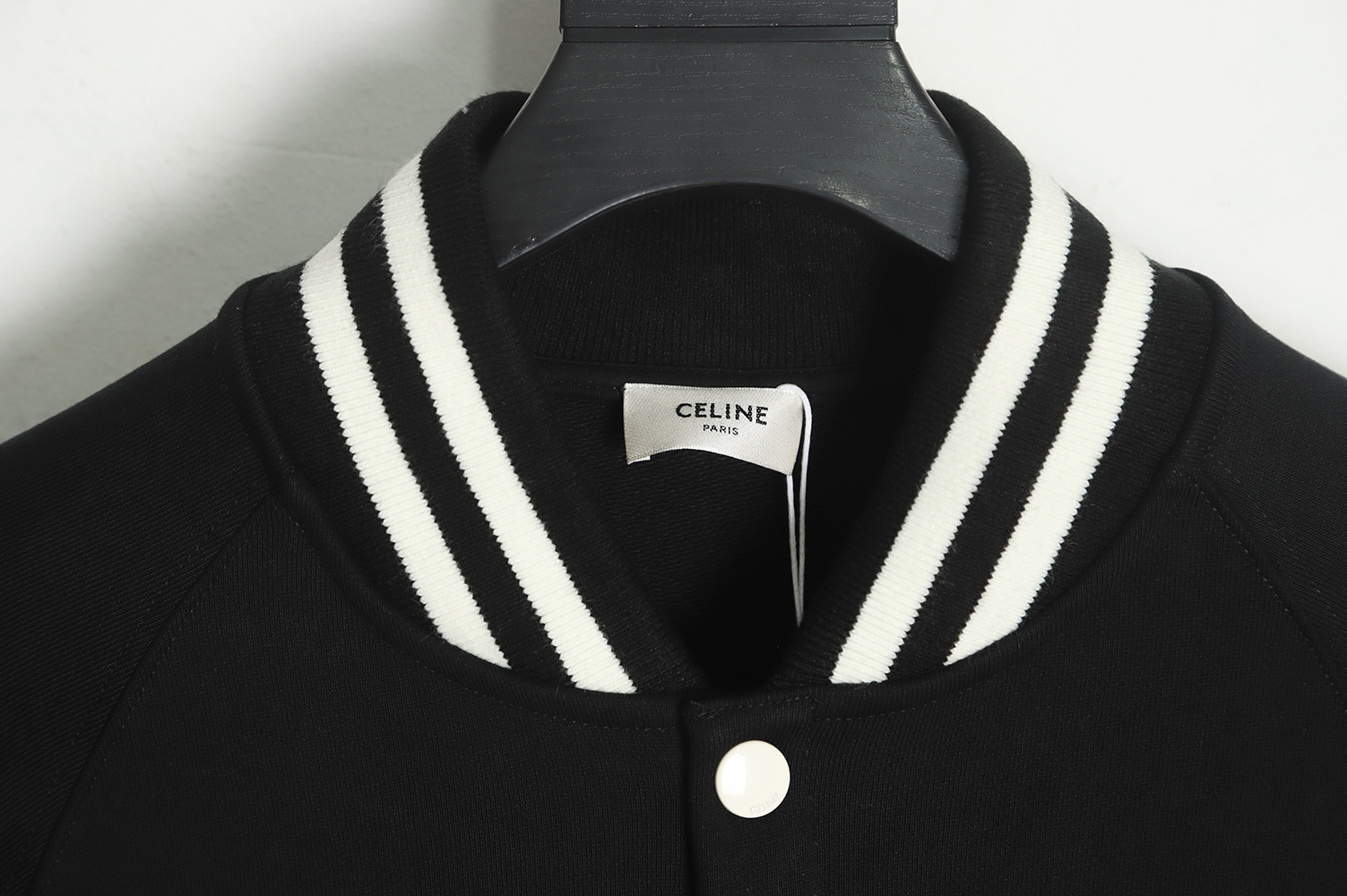 Celine 22FW Towel Embroidered Letters Baseball Jersey
