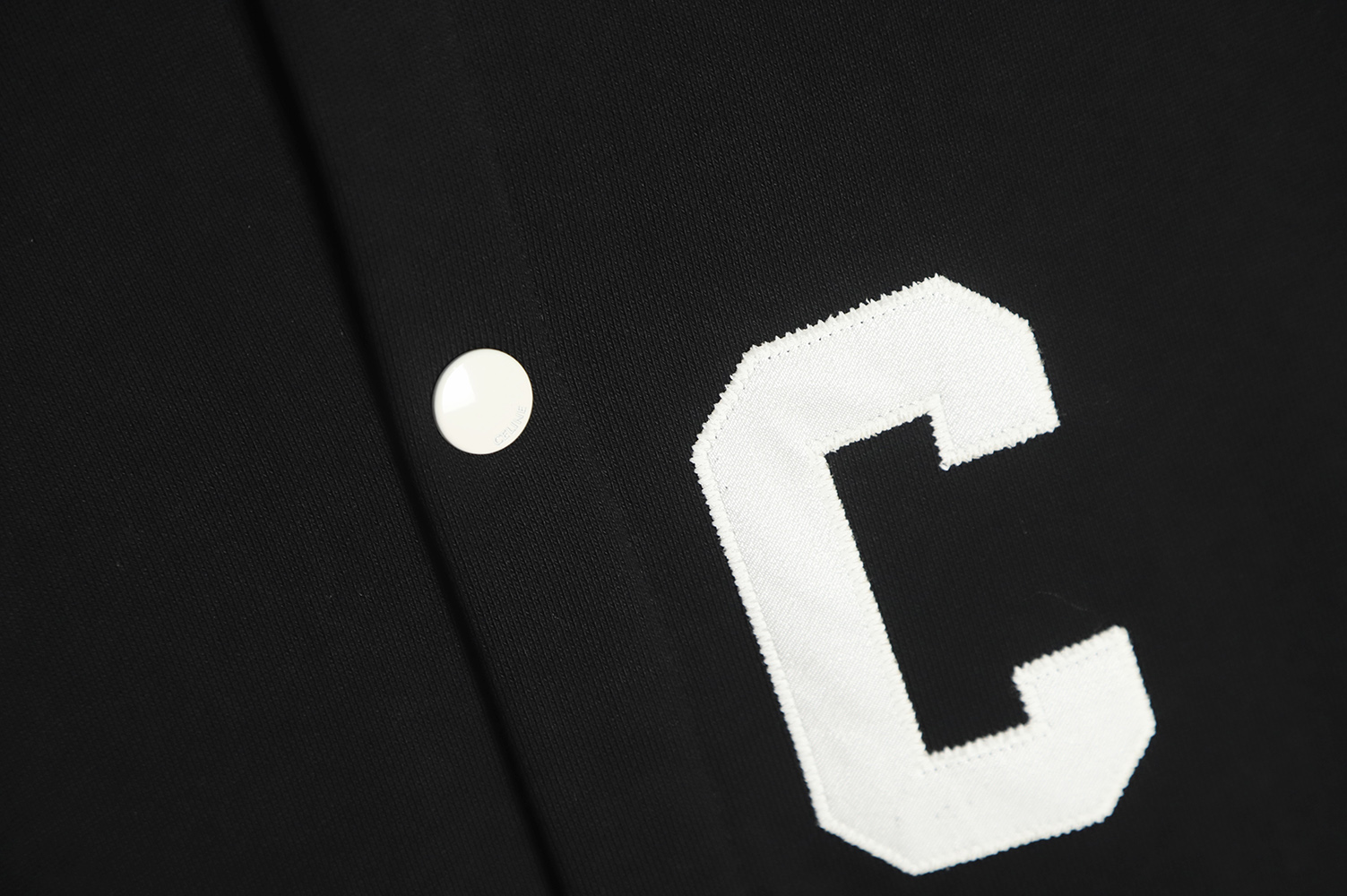 Celine 22FW Towel Embroidered Letters Baseball Jersey