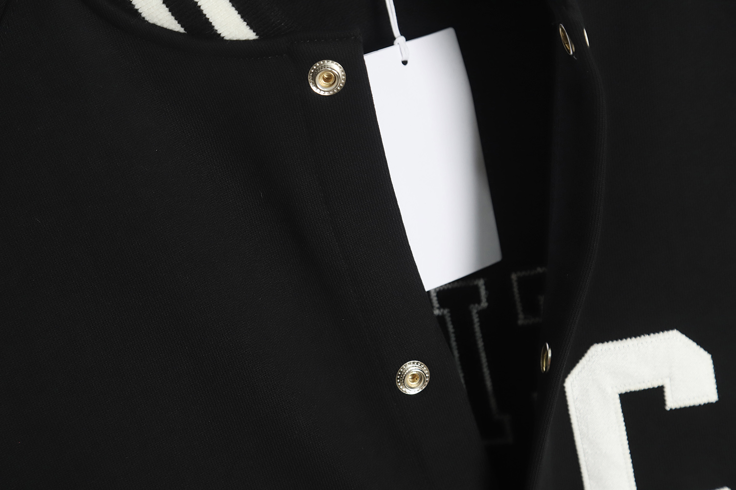 Celine 22FW Towel Embroidered Letters Baseball Jersey