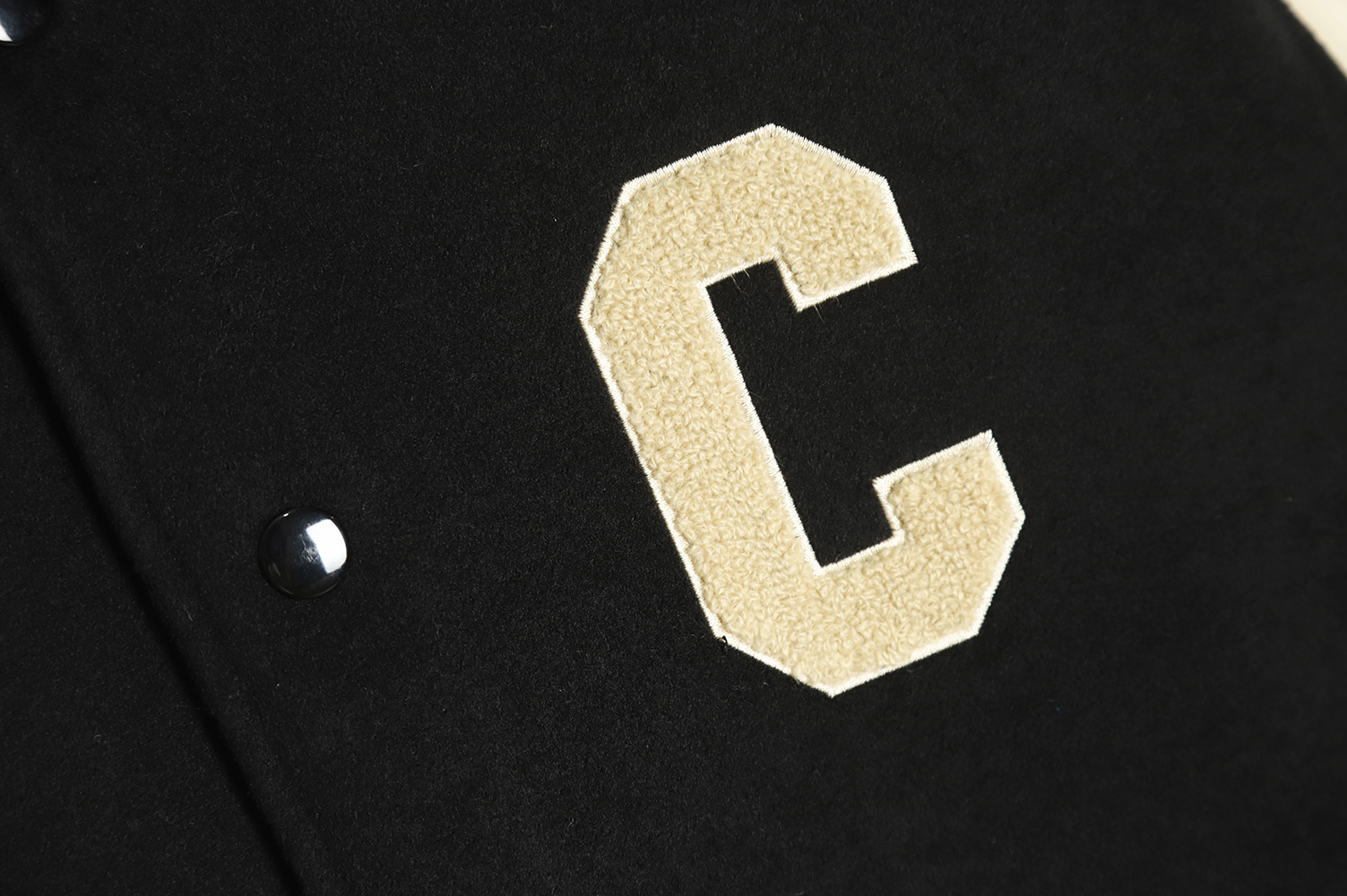 Celine 22FW woolen baseball jacket