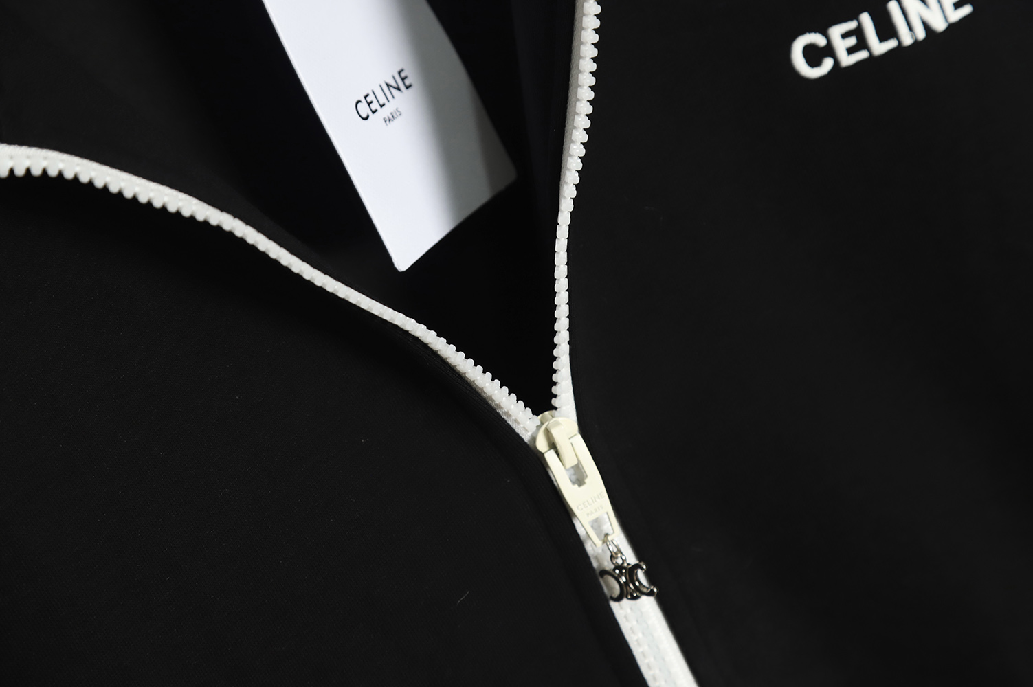 Celine side webbing patchwork jacket