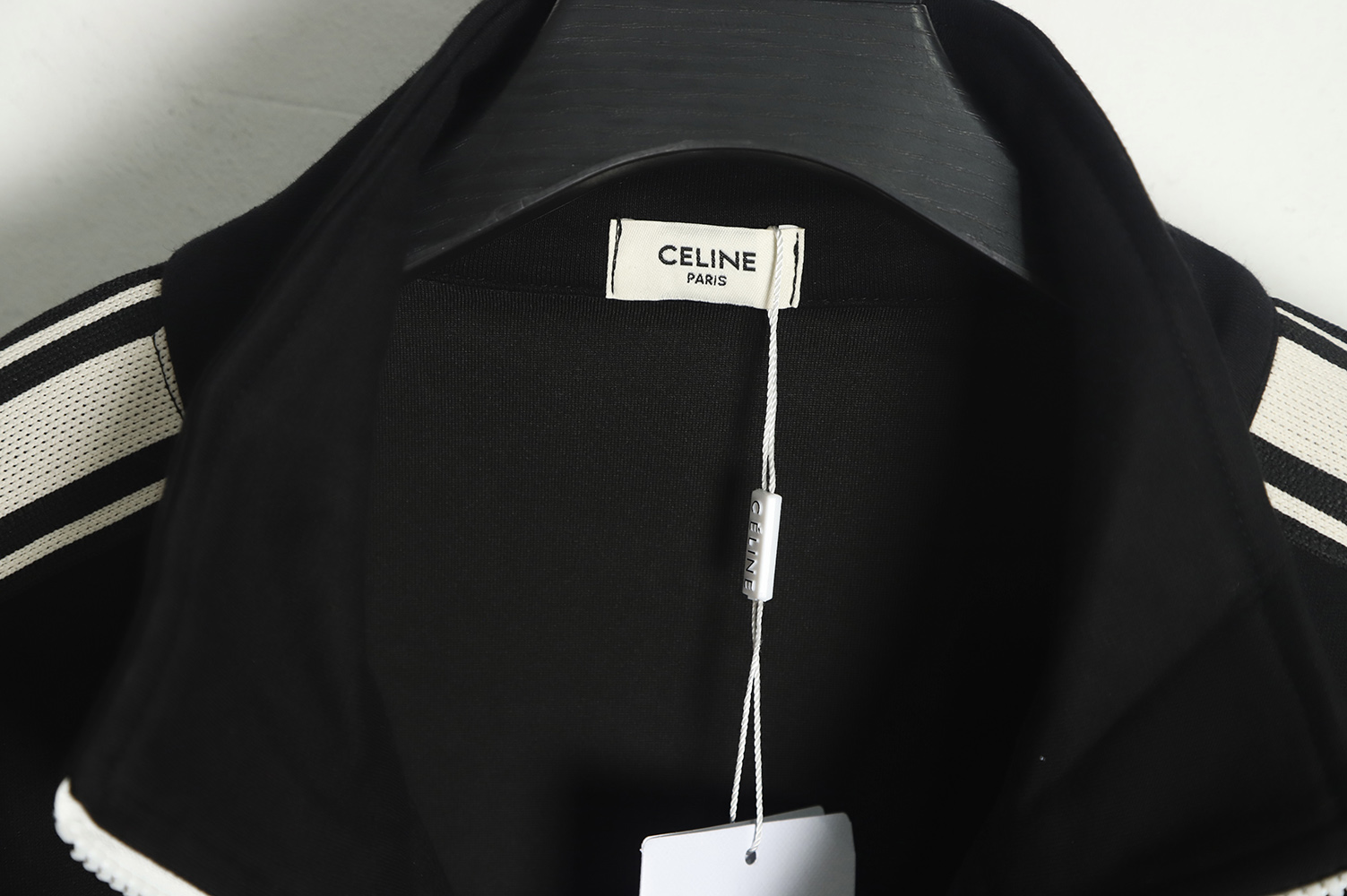 Celine side webbing patchwork jacket