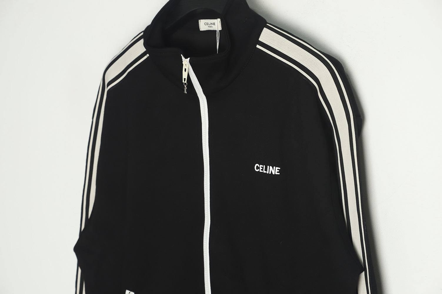 Celine side webbing patchwork jacket